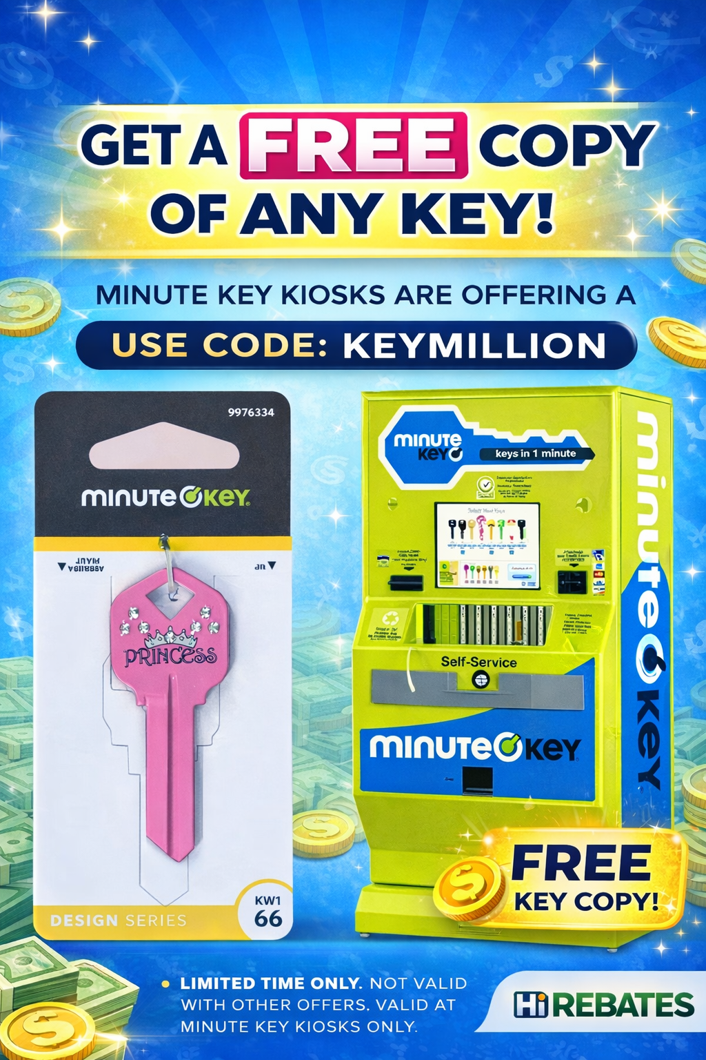 FREEBIE ALERT: Get a FREE Copy of Any Key at Minute Key Kiosks!